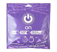 Цветные ароматизированные презервативы ON) Fruit & Color - 15 шт.