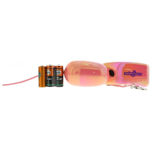 Розовое виброяйцо на дистанционном пульте управления (розовый)
