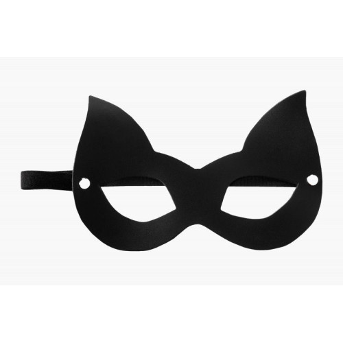 Черная маска  Кошечка  с ушками (черный)