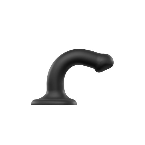 Черный фаллос на присоске Silicone Bendable Dildo S - 17 см. (черный)