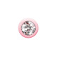 Розовая анальная цепочка с кристаллом Buddy - 17,7 см. (розовый)