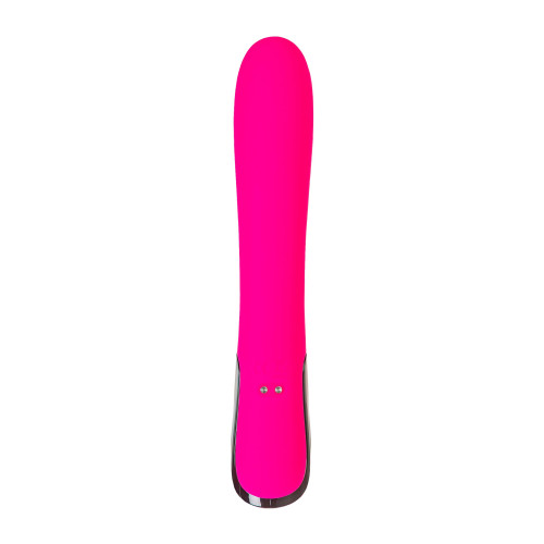 Ярко-розовый вибратор Mecawn - 20,5 см. (ярко-розовый)
