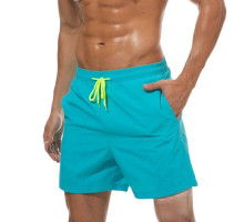 Бирюзовые мужские пляжные шорты (бирюзовый|XL)
