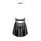 Соблазнительная кружевная сорочка Nettsy с открытым декольте (черный|L-XL)