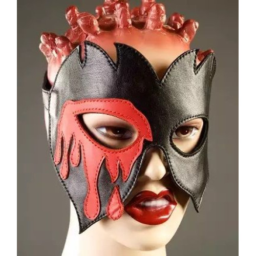 Очки-маска  Вампир (черный с красным)