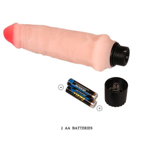 Вибратор телесного цвета  Realistic Cock Vibe - 15,5 см. (телесный)