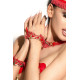 Манжеты с бахромой Queen of hearts Arabesque (красный)