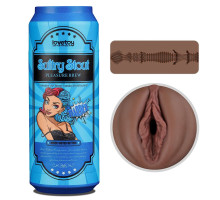 Коричневый мастурбатор-вагина Pleasure Brew Masturbator-Sultry Stout в банке (коричневый)