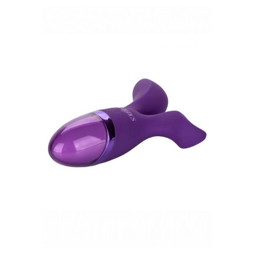 Фиолетовый раздвоенный вибромассажер Aura Duo (фиолетовый)