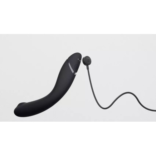 Темно-серый стимулятор G-точки Womanizer OG c технологией Pleasure Air и вибрацией - 17,7 см. (темно-серый)