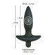 Анальная вибровтулка с 5 скоростями вибрации Vibrating Plug Small - 13 см. (черный)