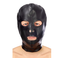 Маска-шлем с прорезями для глаз и рта (черный)