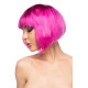 Ярко-розовый парик  Теруко (ярко-розовый)