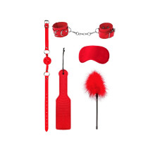 Красный игровой набор БДСМ Introductory Bondage Kit №4 (красный)