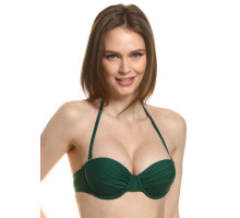 Раздельный купальник Valery: лиф-фашия и высокие плавки (зеленый|B/XL)