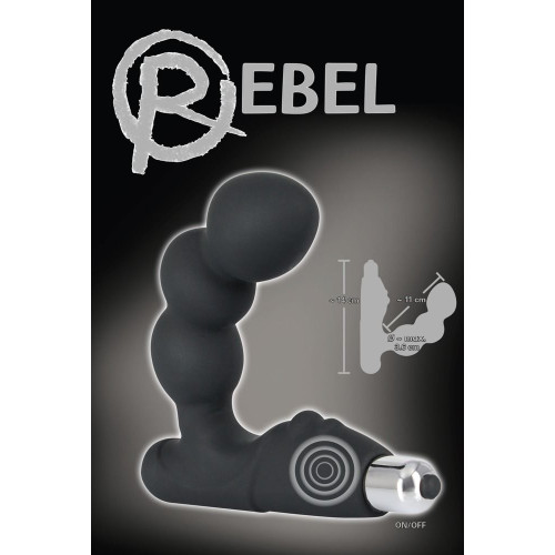 Стимулятор простаты с вибрацией Rebel Bead-shaped Prostate Stimulator (черный)