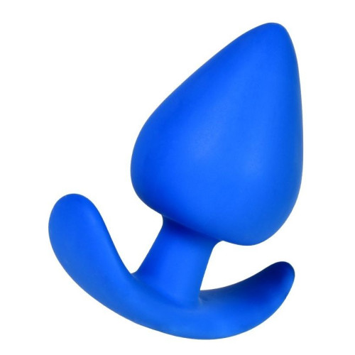 Синяя коническая пробочка из силикона - 11,5 см. (синий)