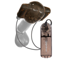 Дымчатый вибростимулятор головки пениса Dual Vibrating Head Teaser (дымчатый)