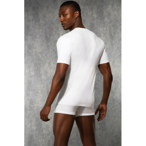 Мужская футболка со стильным глубоким вырезом Doreanse Party (белый|S)