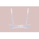 Белый бюстгальтер Glow с мягкими чашечками на косточках (белый|65E)