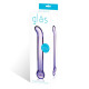 Гладкий стеклянный стимулятор точки G, 18 см (фиолетовый)