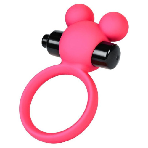Розовое виброкольцо на пенис A-Toys (розовый)