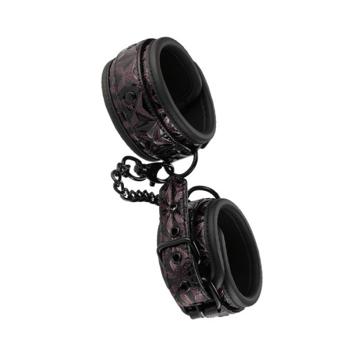 Фиолетово-чёрные оковы на ноги BLAZE ANKLE CUFF PURPLE (фиолетовый с черным)