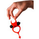 Красное эрекционное кольцо в форме дьяволенка DEVOL COCKRING (красный)