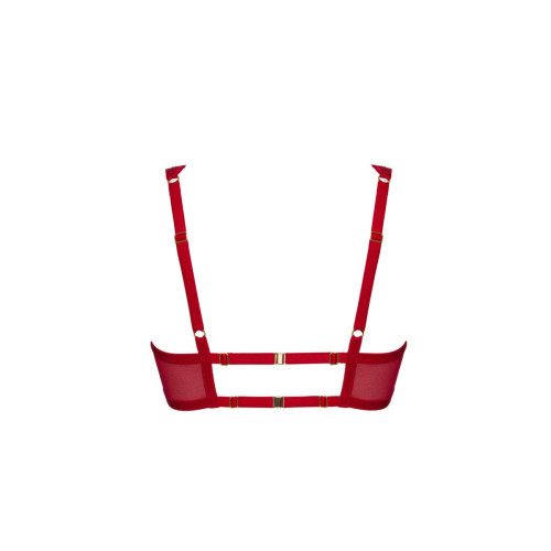 Бюстгальтер-бралетт Beverly с мягкими чашечками (красный|65E)
