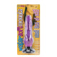 Фиолетовый водонепроницаемый вибромассажер на присоске - 17,5 см. (фиолетовый)