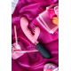 Розовый вибромассажер Ornella с клиторальным стимулятором - 21,5 см. (розовый)