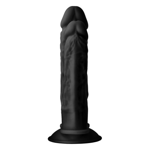 Черный анально-вагинальный фаллоимитатор Double Penetrator - 19,5 см. (черный)