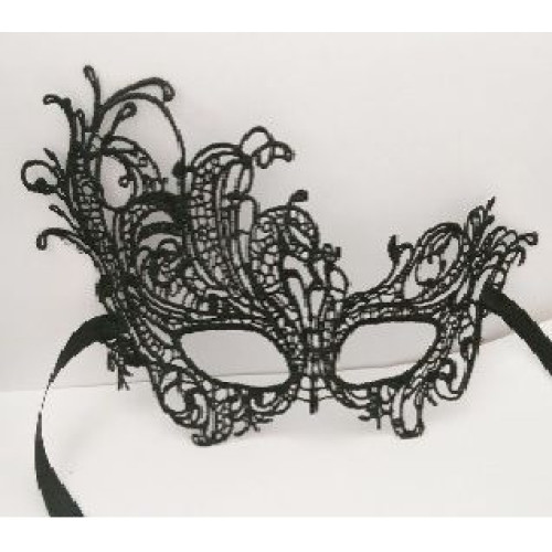 Асимметричная маска  Тайны Венеции (черный)