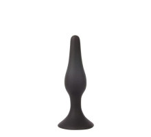 Чёрная анальная втулка Sex Expert - 10 см. (черный)