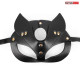 Черная игровая маска с ушками (черный)