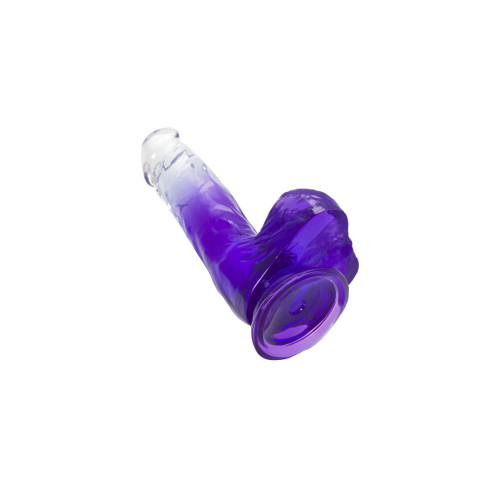 Прозрачно-фиолетовый фаллоимитатор Radi - 17,5 см. (фиолетовый)