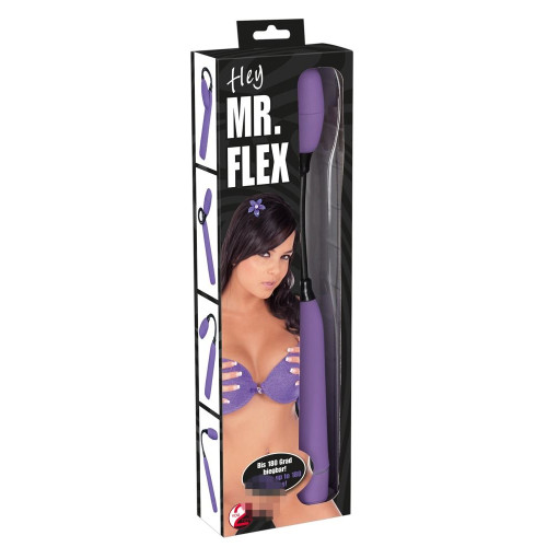 Вибропуля на гнущейся ручке Mr.Flex (фиолетовый)