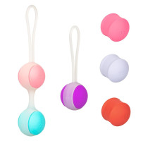 Набор вагинальных шариков Кегеля со сменным грузом She-ology (разноцветный)