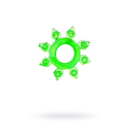 Зеленое эрекционное кольцо-звезда (зеленый)