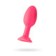 Розовая пробка POPO Pleasure со встроенным вовнутрь стальным шариком - 10,5 см. (розовый)