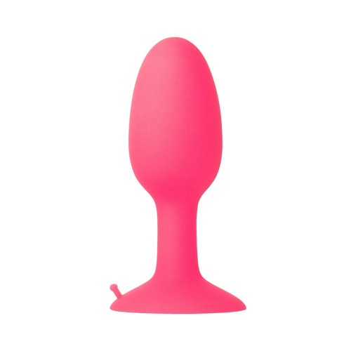 Розовая пробка POPO Pleasure со встроенным вовнутрь стальным шариком - 10,5 см. (розовый)