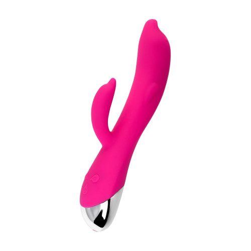 Розовый вибратор-кролик «Дрючка-Удовольствие» - 22 см. (розовый)