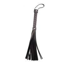 Черная многохвостая плеть Pleasure Whip - 46 см. (черный)