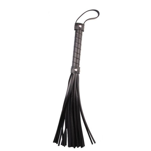 Черная многохвостая плеть Pleasure Whip - 46 см. (черный)