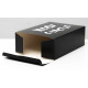 Складная коробка  Несу счастье  - 16 х 23 см. (черный)