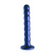 Синий фаллоимитатор Beaded G-Spot - 17 см. (синий)
