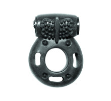 Черное эрекционное кольцо с вибрацией Rings Axle-pin (черный)