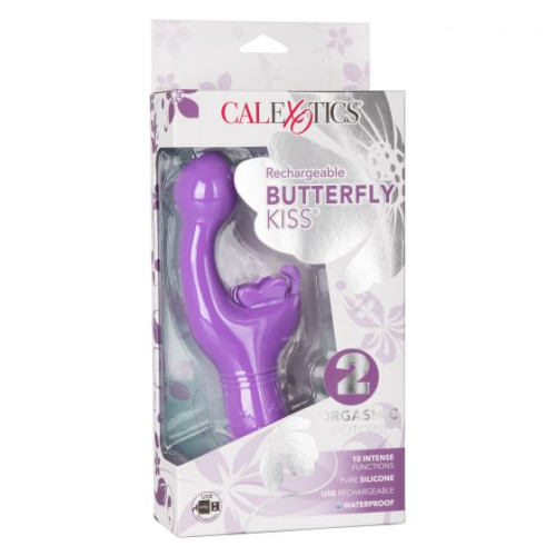 Фиолетовый вибратор-кролик Rechargeable Butterfly Kiss (фиолетовый)