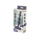 Фиолетовая анальная вибропробка-елочка New Edition Excellence - 15 см. (фиолетовый)