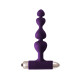 Фиолетовая анальная вибропробка-елочка New Edition Excellence - 15 см. (фиолетовый)